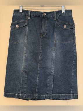 Sonoma Dark Blue Denim Women’s Straight Jeans Skirt
